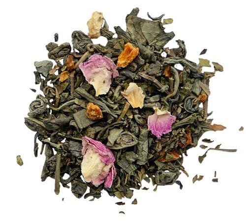 D&eacute;licatesse de th&eacute; vert menthe Nina M&eacute;tayer - Vrac 100 g - COMPTOIR FRAN&Ccedil;AIS DU TH&Eacute;