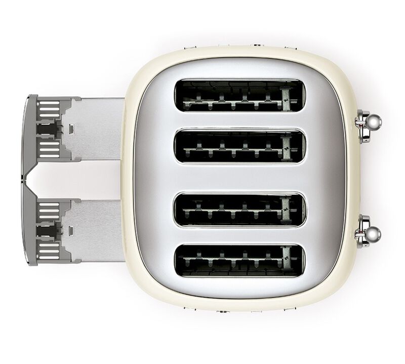 Grille-pain TSF03CREU 4 tranches Cr&egrave;me - SMEG image number 3