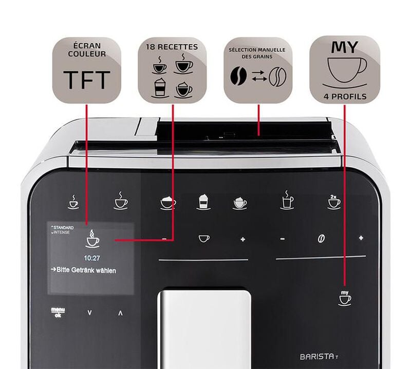 Barista T Smart F830-102 Melitta - Noir - Tr&egrave;s bon &eacute;tat image number 3