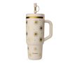 Gourde isotherme avec paille Travel cup &Eacute;vasion sable - 90 cl - QWETCH image number 0