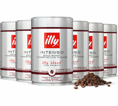 Illy Intenso Bold Roast Coffee Beans - 6 x 250g