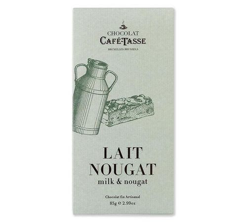 Caf&eacute;-Tasse Milk Chocolate Bar with Nougat - 85g