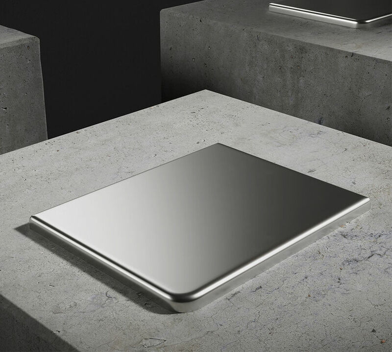 Slabs STONE ESPRESSO satin (argent mat) - plaques de personnalisation image number 2