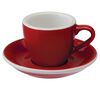 Loveramics - 6 tazzine da caff&egrave; con piattini - Egg Red 8 cl image number 1