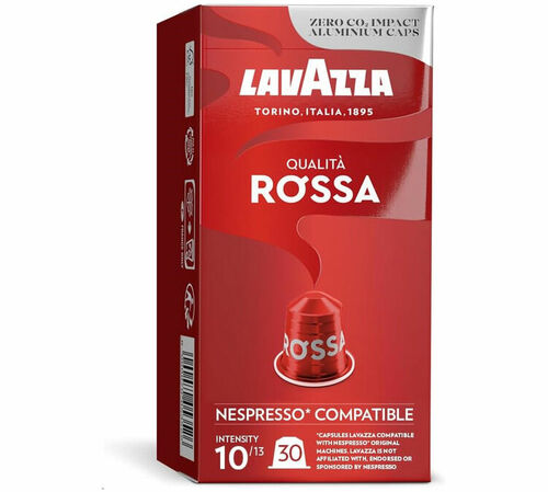 30 Nespresso* Original Compatible Capsules Qualita Rossa &ndash; LAVAZZA