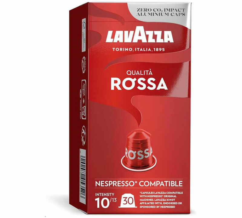 30 Nespresso* Original Compatible Capsules Qualita Rossa &ndash; LAVAZZA image number 0