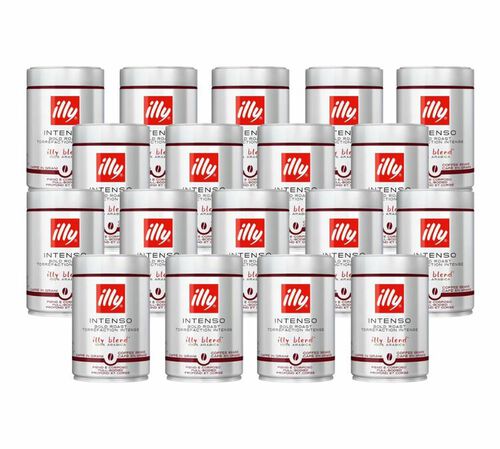 Illy Coffee Beans Espresso Intenso Dark roast - 18 x 250g tin