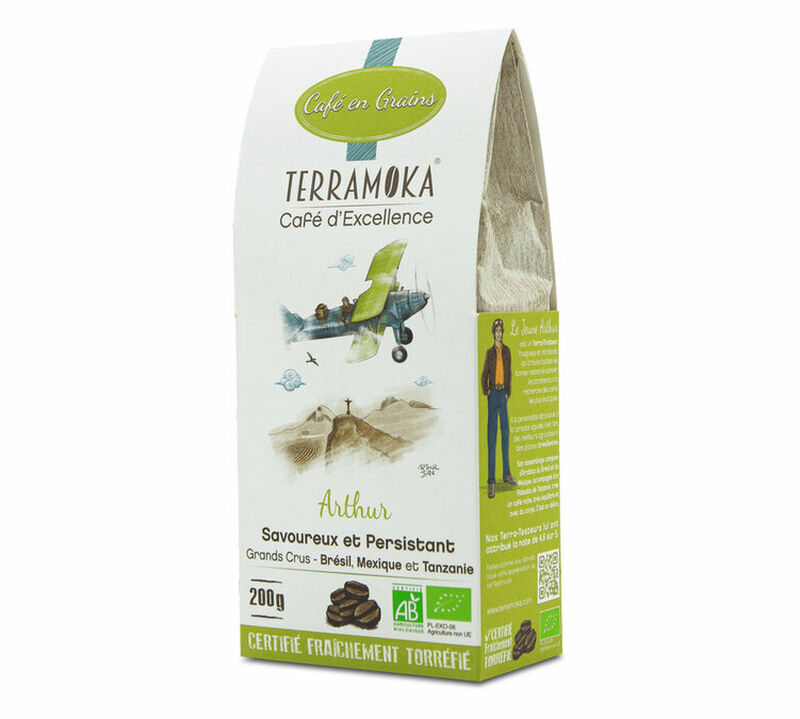TerraMoka Arthur organic coffee beans - 200g image number 0