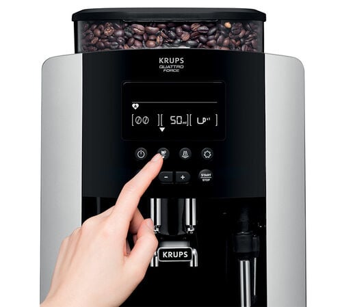Expresso Broyeur Krups Arabica Noire Argent YY3075FD image number 6