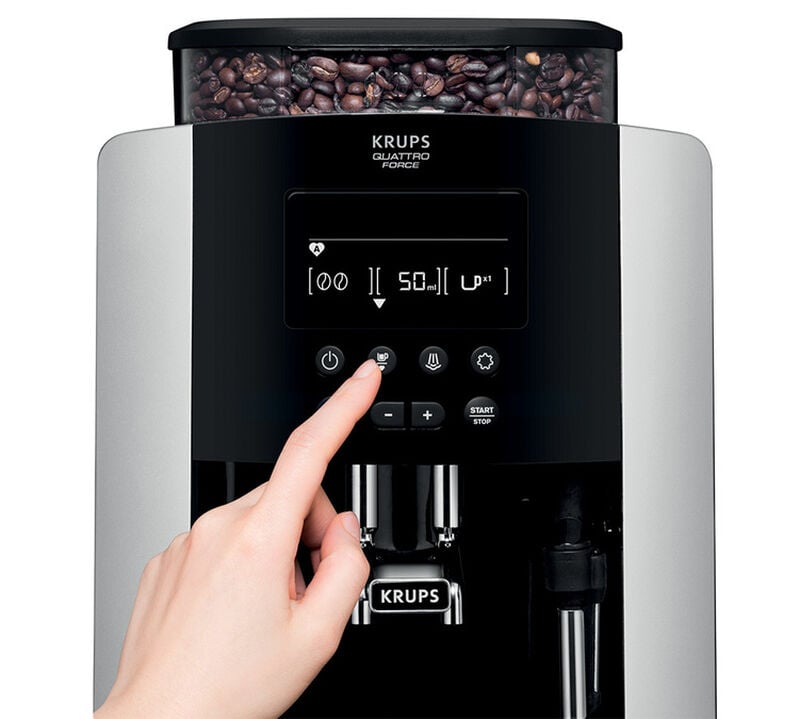Expresso Broyeur Krups Arabica Noire Argent YY3075FD image number 6