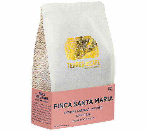 250 g - Caf&eacute; en grain - Finca Santa Maria - TERRES DE CAF&Eacute;