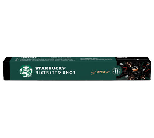 10 Nespresso* Original Compatible Capsules Ristretto Shot - STARBUCKS