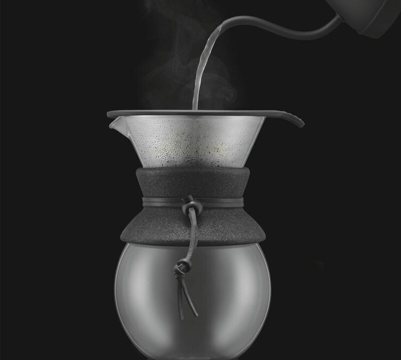 Bodum Pour-Over Coffee Maker with Mesh Filter - 8 Cups/1L image number 3