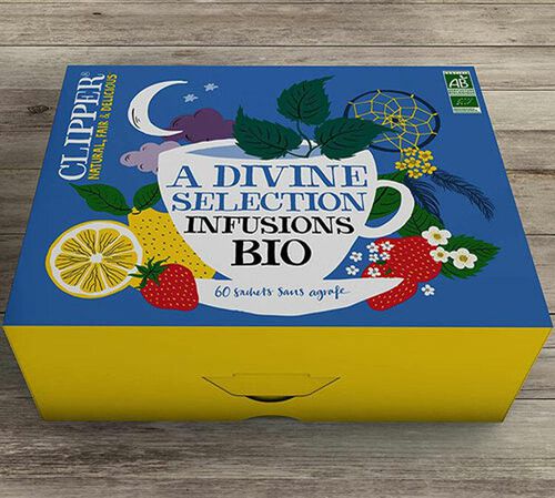 Coffret S&eacute;lection Infusions Bio - 60 sachets - CLIPPER image number 1
