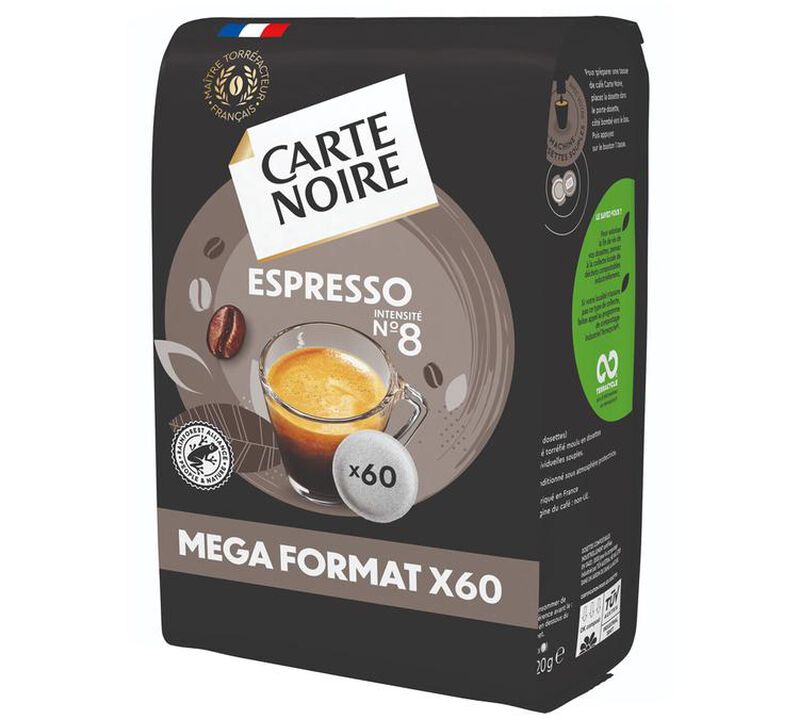 Maxiformat 60 dosettes souples N&deg;8 Espresso Classic - CARTE NOIRE image number 1