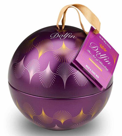 Boule de No&euml;l - Chocolats lait et noir 10 x 10 g - DOLFIN