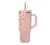 Gourde isotherme avec paille Travel cup Moani rose pastel - 90 cl - QWETCH image