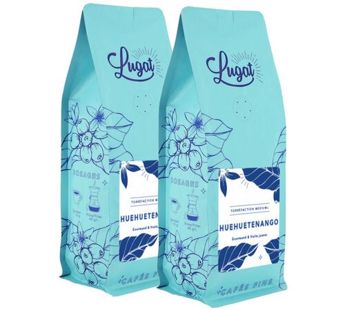 2 x 250 g - Caf&eacute; en grain - Guatemala Huehuetenango - LUGAT