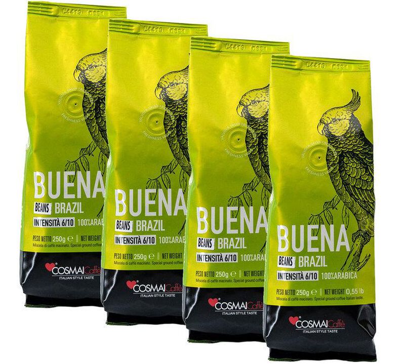 Cosmai Br&eacute;sil Buena 100% Arabica Coffee Beans - 1kg image number 0