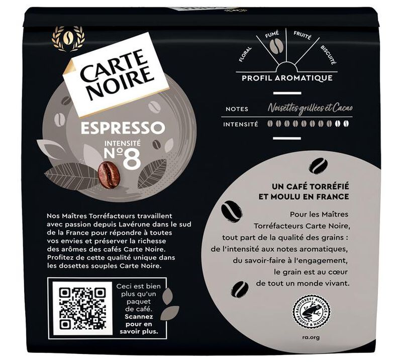 108 dosettes souples N&deg;8 Espresso Classic - CARTE NOIRE image number 2