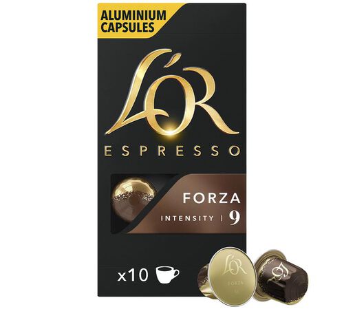 10 Nespresso* Original Compatible Capsules Forza &ndash; L'OR ESPRESSO