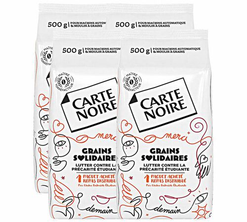 2 kg - Caf&eacute; en grain - Grains Solidaires - CARTE NOIRE