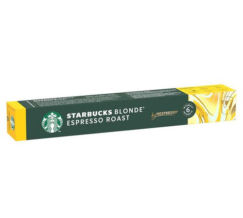 10 Nespresso* Original Compatible Capsules Blonde Espresso Roast &ndash; STARBUCKS
