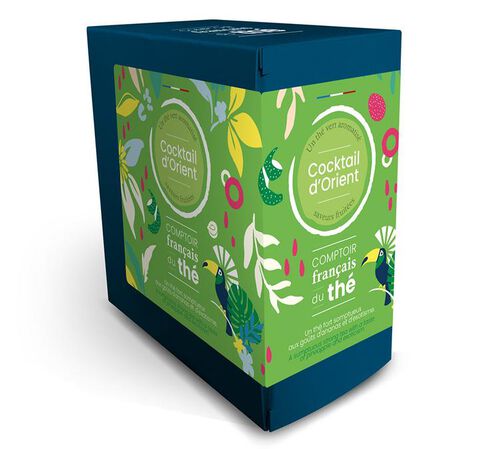 Th&eacute; Vert Cocktail d'Orient - 20 sachets - COMPTOIR FRAN&Ccedil;AIS DU TH&Eacute;