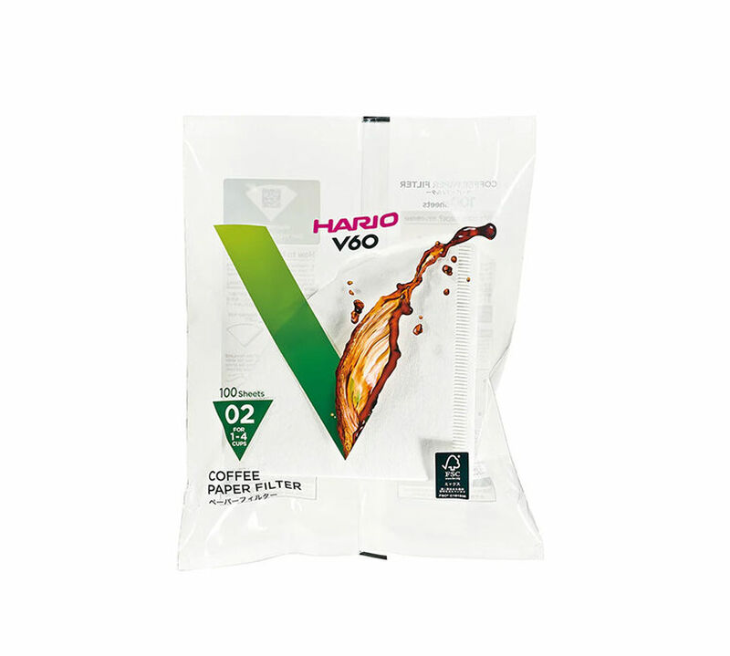 Hario V60 Coffee Filter Papers Size 02 White x 100 image number 0