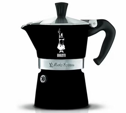 Bialetti moka pot Moka Express in black - 3 cups