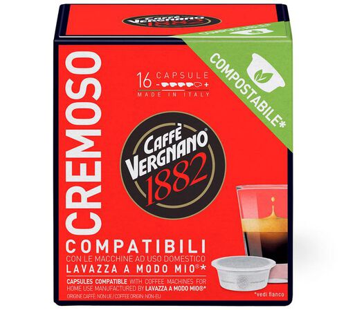 Caff&egrave; Vergnano Lavazza A Modo Mio Capsules Cremoso x 16