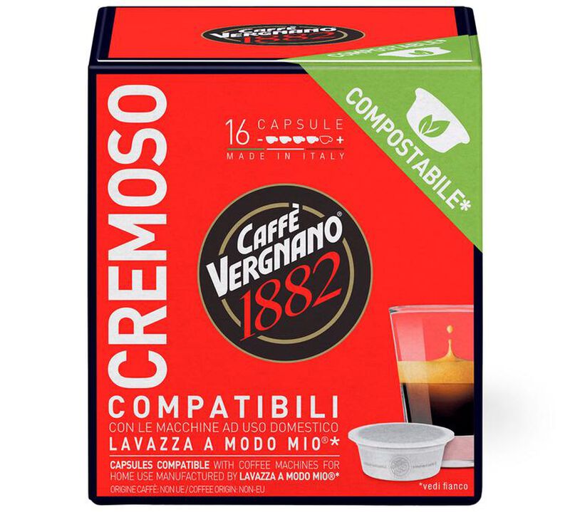 Caff&egrave; Vergnano Lavazza A Modo Mio Capsules Cremoso x 16 image number 0