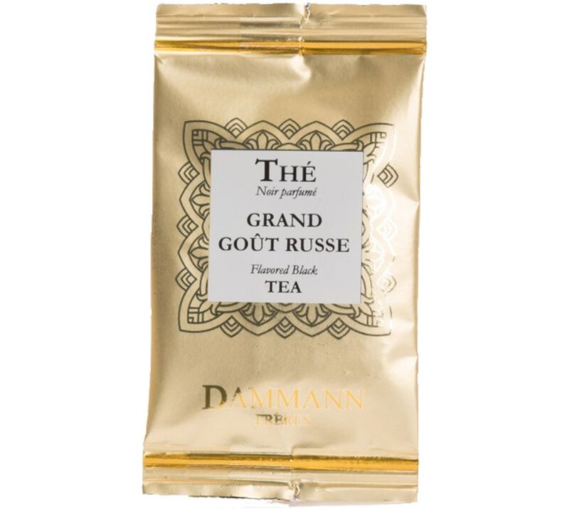 Grand Go&ucirc;t Russe flavoured black tea - 24 Cristal&reg; sachets - Dammann Fr&egrave;res image number 2
