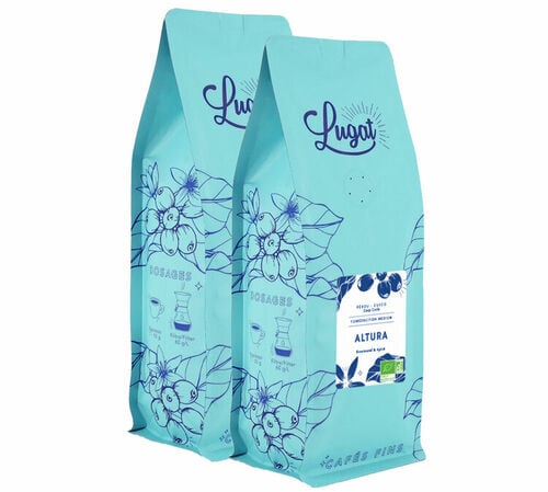 2 kg Caf&eacute; en grain Bio Altura - Lugat