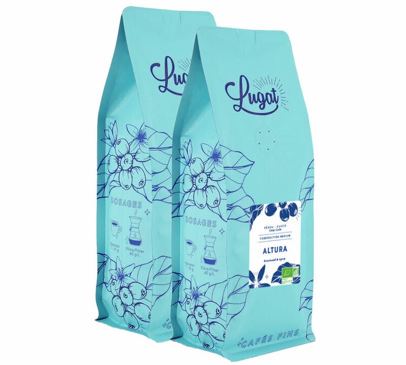 2 kg Caf&eacute; en grain Bio Altura - Lugat image number 0