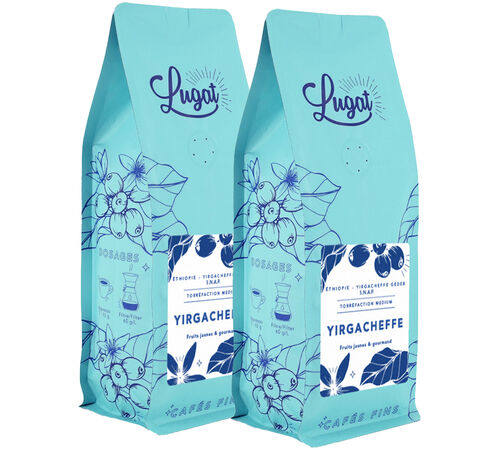 Lugat &ndash; Coffee Beans &ndash; Yirgacheffe Ethiopian  2 x 250g