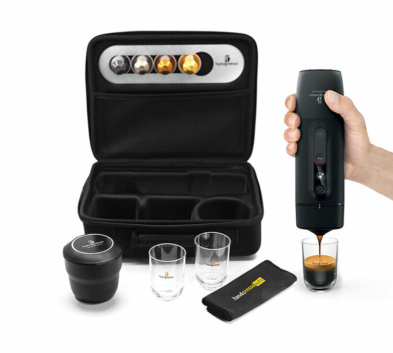 Handpresso Auto pack - Travel coffee maker for Nespresso&reg; compatible capsules + 30 FREE capsules image number 0