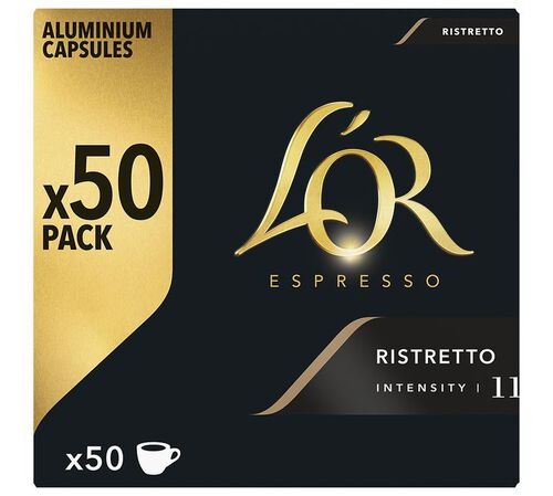 50 Nespresso* Original Compatible Capsules Ristretto &ndash; L'OR ESPRESSO