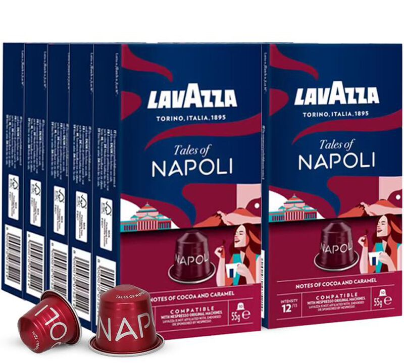 100 Nespresso* Original Compatible Capsules Tales Of Napoli &ndash; LAVAZZA image number 0
