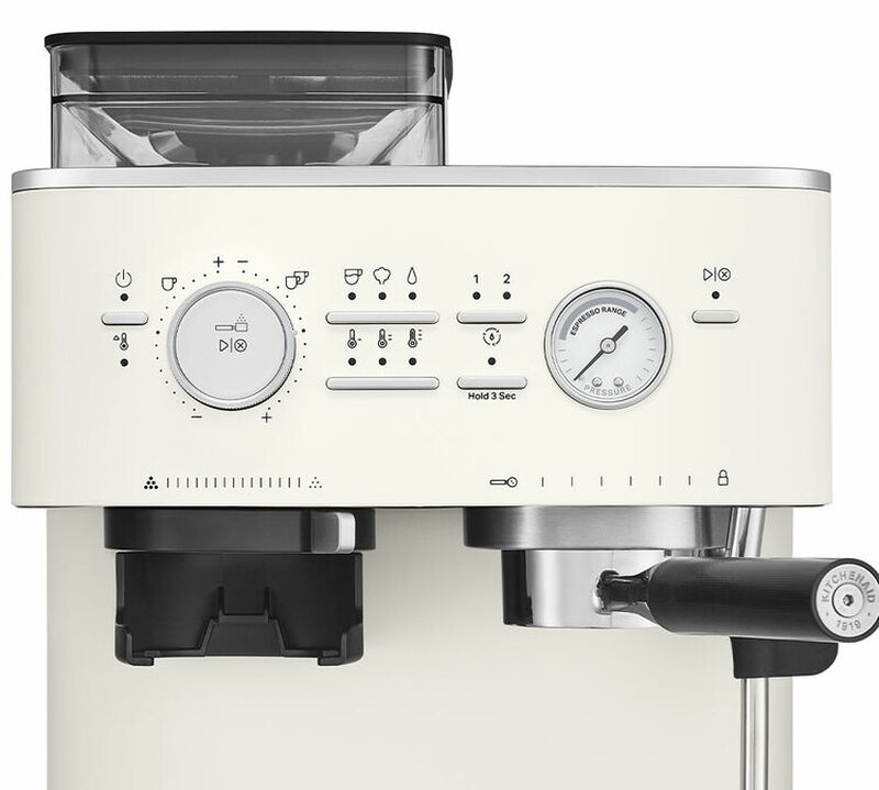 KitchenAid 5KES6551EPL Macchina semi automatica con macinacaff&egrave; Beige image number 5