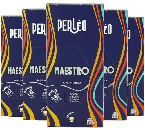 50 capsules compatibles Nespresso* Original Maestro - PERL&Eacute;O