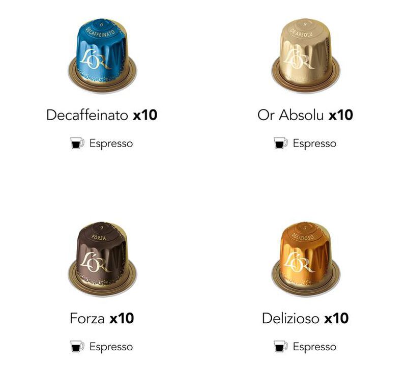 120 Nespresso* Original compatible capsules - Assortment of 8 varieties - L'OR ESPRESSO image number 1