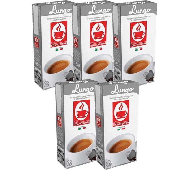 Pack Capsules compatibles Nespresso&reg; Lungo 100% Arabica 5 x 10 image number 0