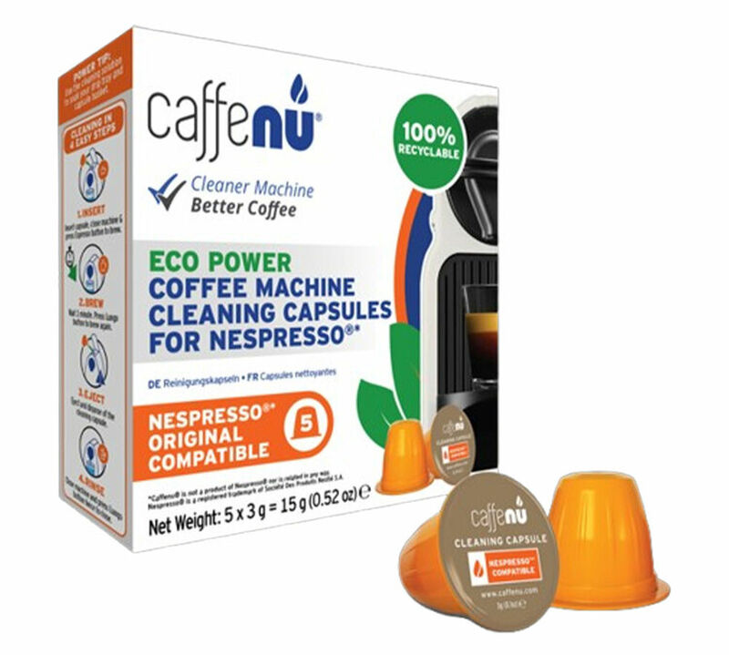 Caffenu cleaning capsules for Nespresso&reg; machines - 4 x 5 capsules image number 1