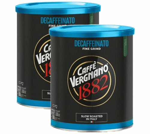 Caff&egrave; Vergnano Decaf Ground Coffee Decaffeinato - 2 x 250g