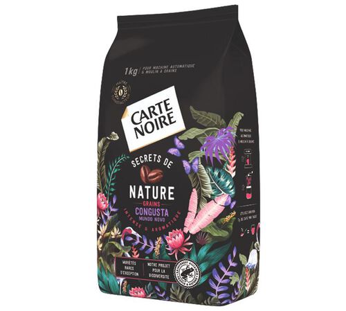 3 x 1 kg - Caf&eacute; en grain - Pack 1 kg Secrets de nature Congusta & 2 kg Classique Pur Arabica - CARTE NOIRE image number 1