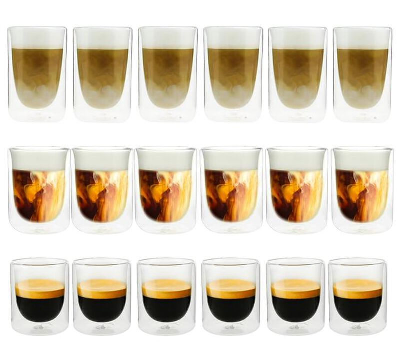 18 Verres double paroi Mila 10 cl, 25 cl, 35 cl - Pylano image number 0