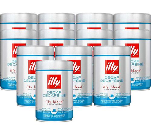 Illy decaffeinated ground coffee  - 12x250g