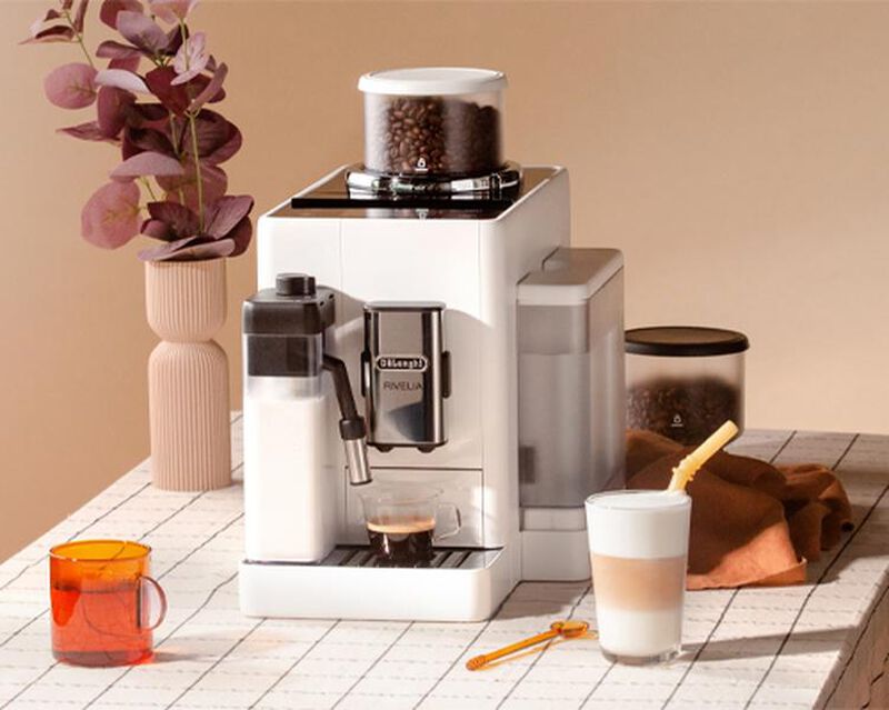 Expresso Broyeur DELONGHI Rivelia FEB 4455.W Blanc Arctique (Latte) image number 1