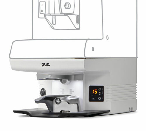 Tamper automatique PUQPRESS M6 blanc pour MYTHOS MY75, MYG75, MY85, MYG85